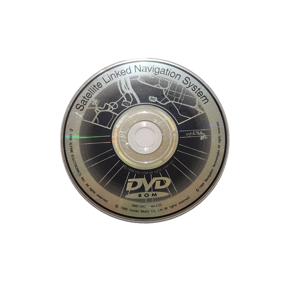 Satelite Linked Navigation System BM510AO Ver.2.03 1999 Honda DVD Room